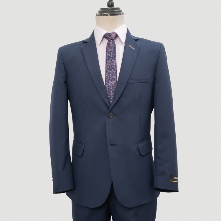 traje azul estructura plana marca smart slim 163470 377889