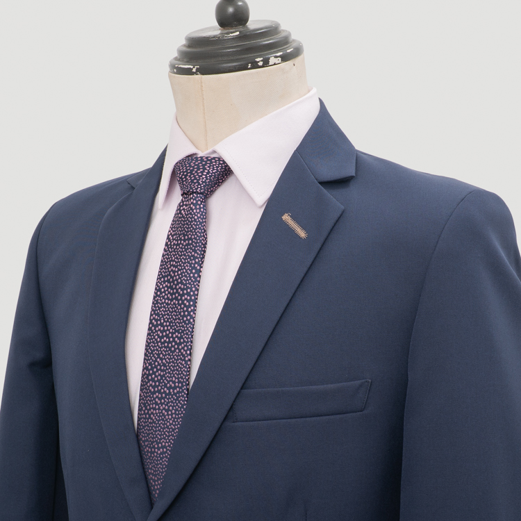 traje azul estructura plana marca smart slim 163470 AZUL