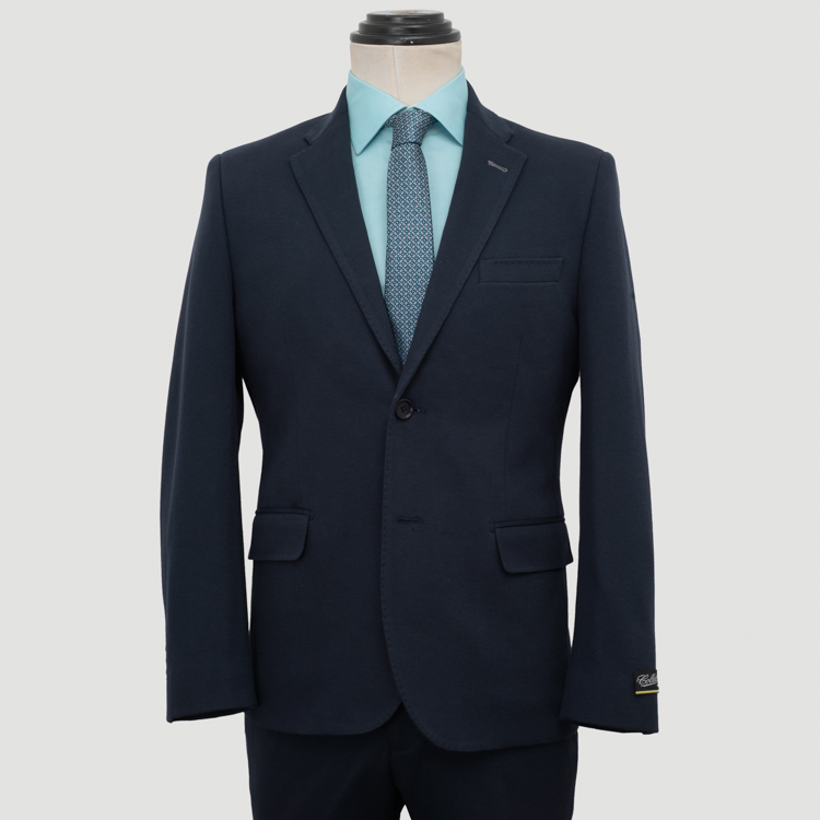 traje azul marino estructura plana marca colletti slim 162058 AZUL MA 1