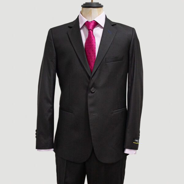 traje caf estructura labrada marca smart slim 144852 CAFE 1