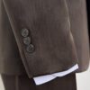 traje caf estructura labrada marca smart slim 147634 CAFE 4