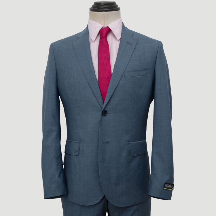 traje celeste estructura plana marca colletti slim 162040 CELESTE 1