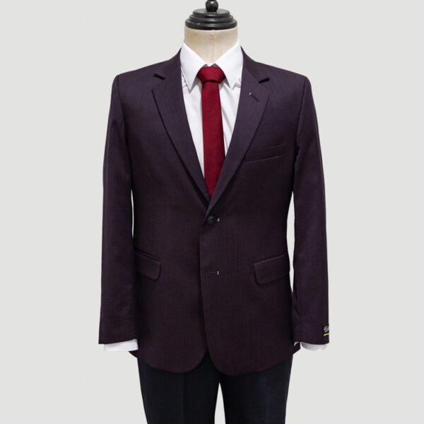traje corinto y negro estructura labrada marca colletti slim 147136 CORNEG 1
