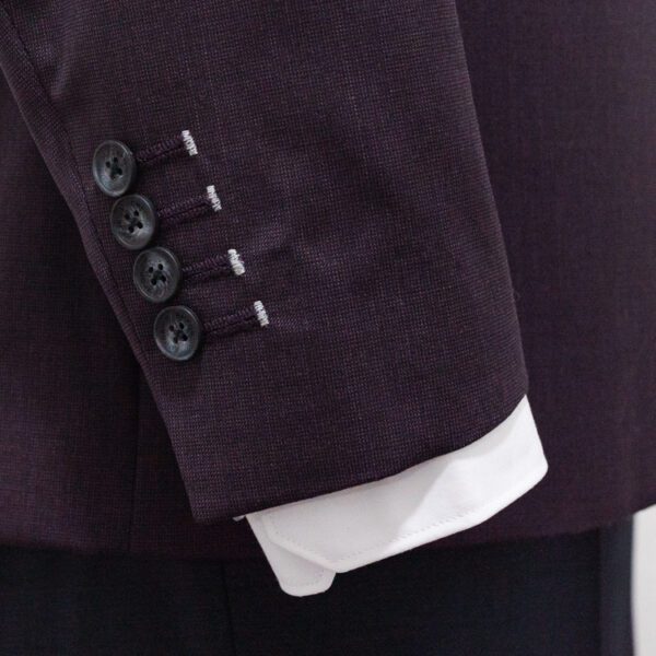 traje corinto y negro estructura labrada marca colletti slim 147136 CORNEG 2
