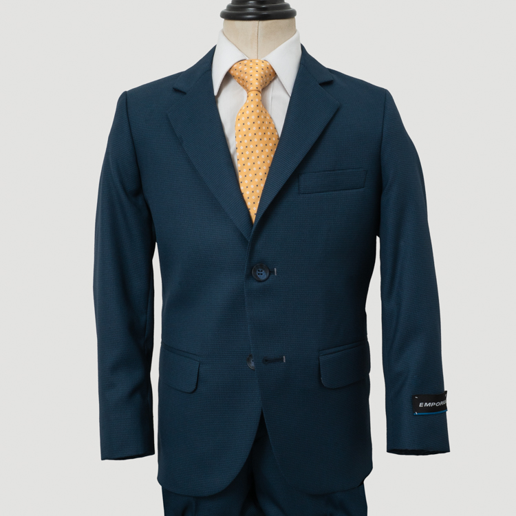 traje de nino azul estructura labrada marca emporium cl sico 155209 AZUL 1