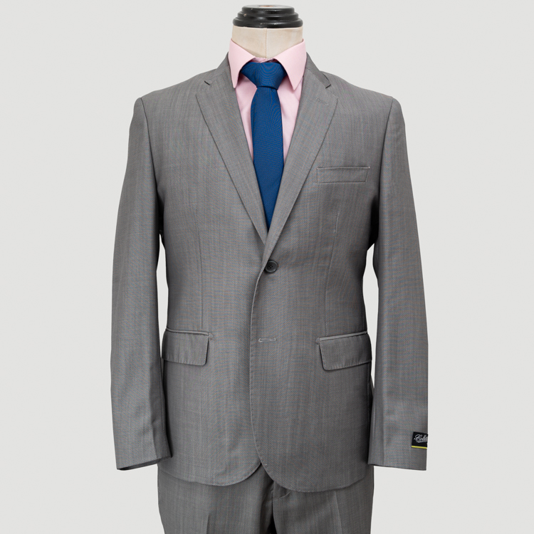 traje gris estructura labrada marca colletti slim 148811 380322