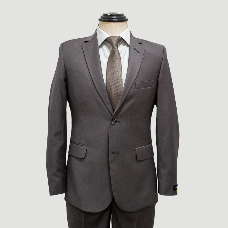 traje gris estructura labrada marca smart slim 139110 GRIS 1