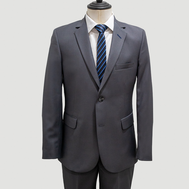traje gris estructura labrada marca smart slim 139199 GRIS 1