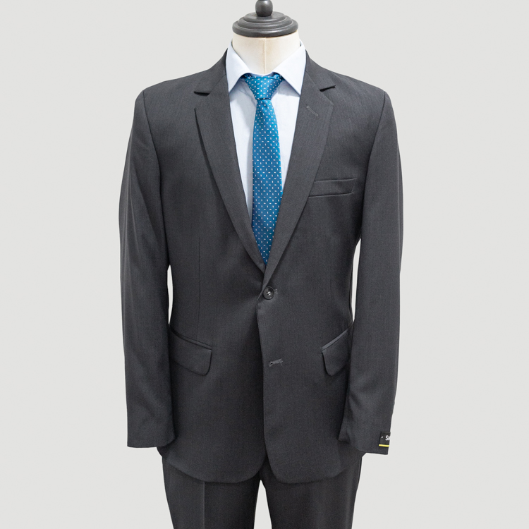 traje gris estructura labrada marca smart slim 143626 373229 1