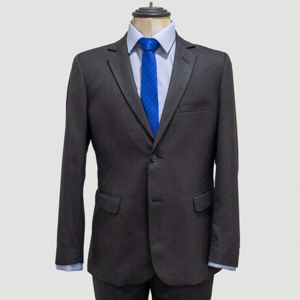 traje gris estructura labrada marca smart slim 145003 GRIS OXF 1