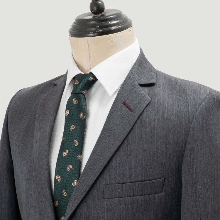 traje gris estructura labrada marca smart slim 161278 GRIS 2