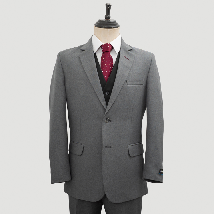 traje gris estructura plana marca smart cl sico 163405 385331