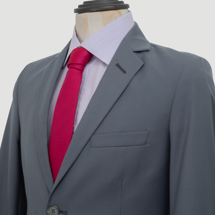 traje gris estructura plana marca smart slim 161202 GRIS 2