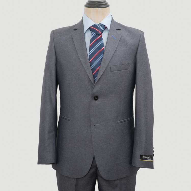 traje gris estructura plana marca smart slim 161360 379378