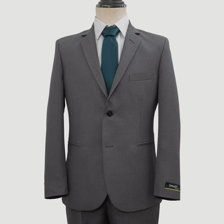 traje gris estructura plana marca smart slim 163515 379374