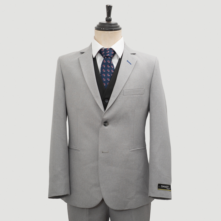 traje gris estructura plana marca smart slim 163571 386303