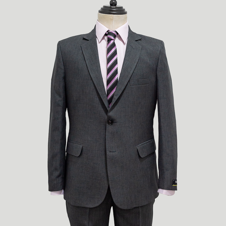 Traje gris oxf estilo plano marca Smart slim | 131694