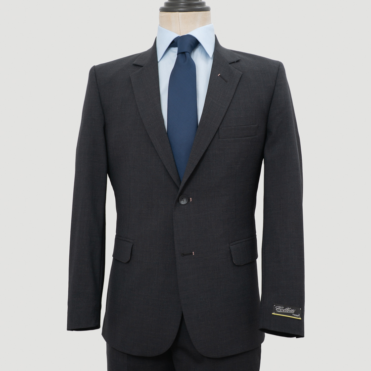 traje gris oxford estructura labrada marca colletti slim 167247 374035 1
