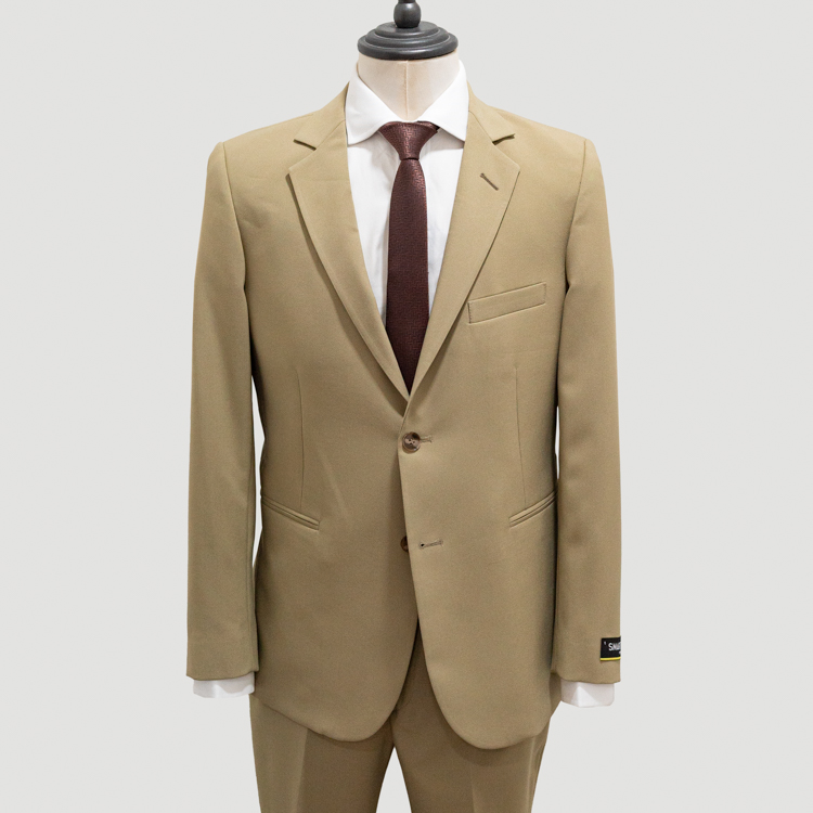 traje khaki estructura labrada marca smart slim 144000 KHAKI 1