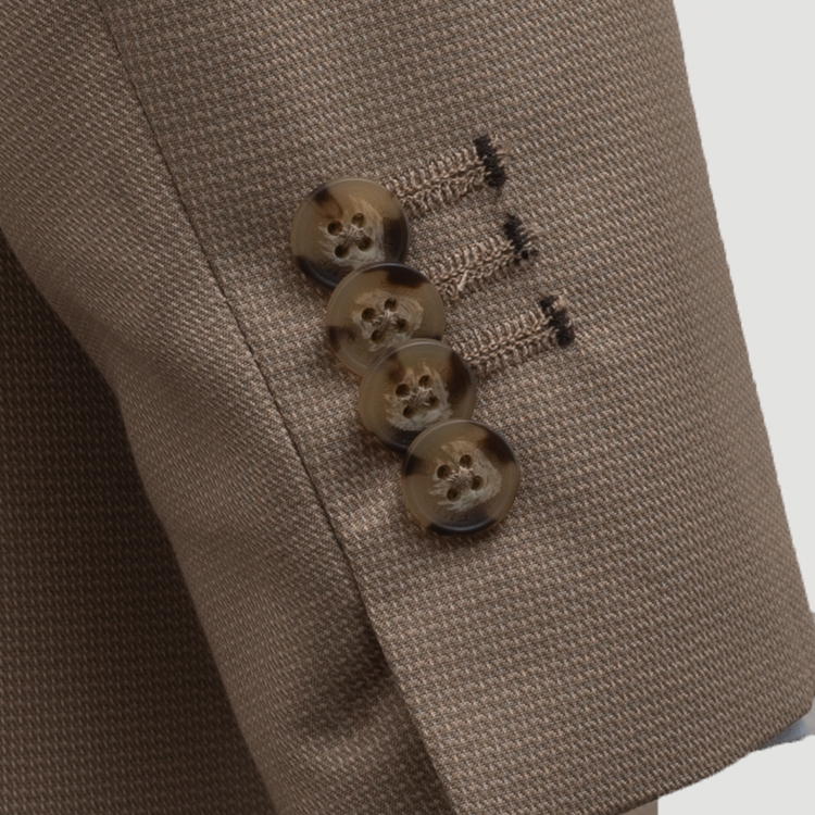 traje khaki estructura plana marca emporium slim 160095 KHAKI 3