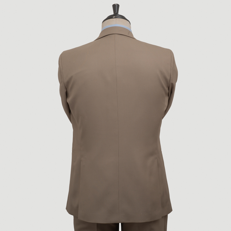 traje khaki estructura plana marca emporium slim 160095 KHAKI 4