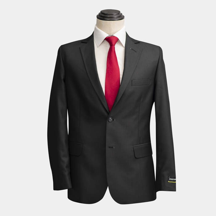traje negro con diseno detalle labrado marca emporium slim 114650 380098