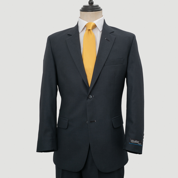 traje negro estructura labrada marca colletti cl sico 163185 374099 1