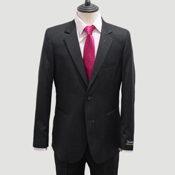 traje negro estructura labrada marca colletti slim 142337 NEGRO 1
