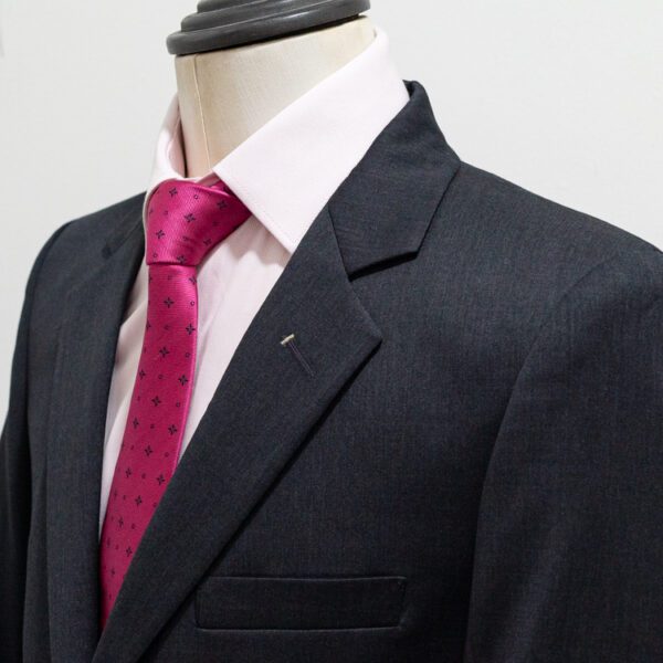 traje negro estructura labrada marca colletti slim 142337 NEGRO 3
