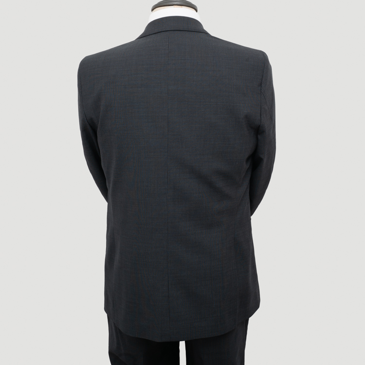 traje negro estructura labrada marca colletti slim 152903 NEGRO 3