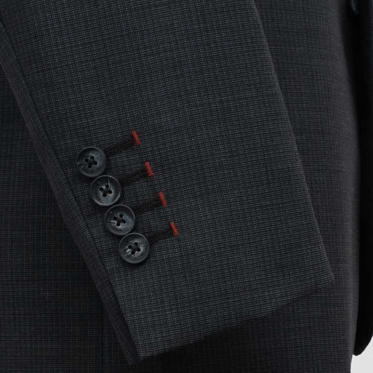 traje negro estructura labrada marca colletti slim 152903 NEGRO 4