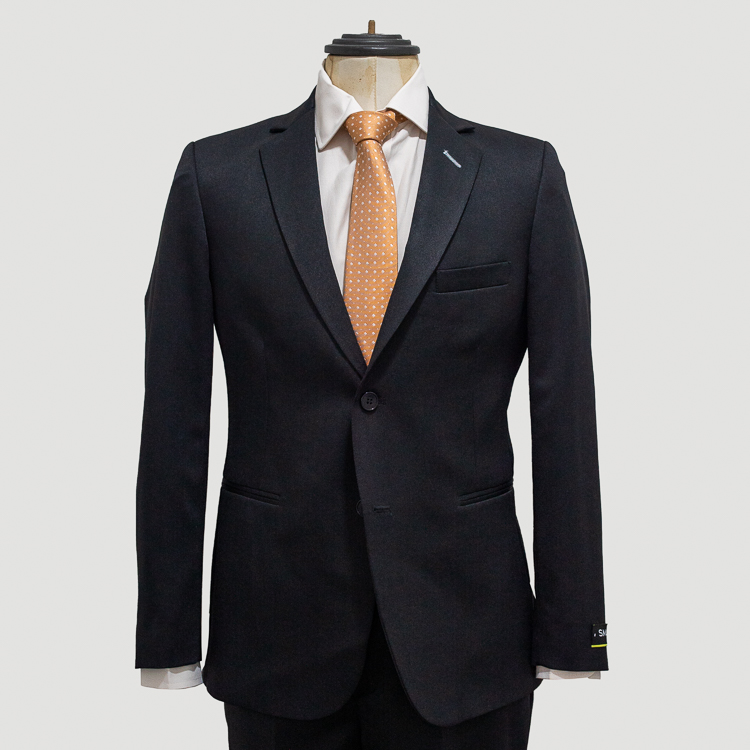 traje negro estructura labrada marca smart slim 143611 236979 1