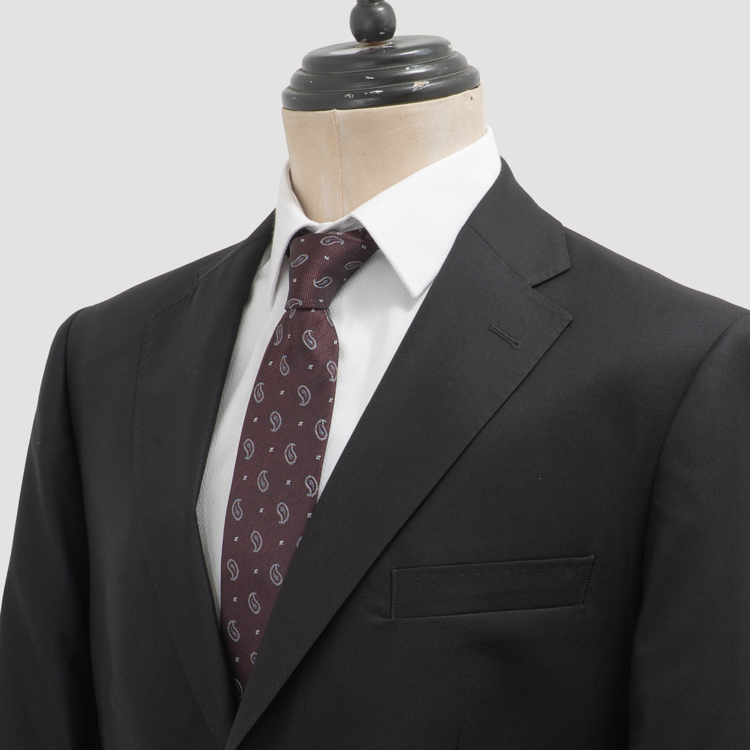 traje negro estructura plana marca colletti cl sico 162945 NEGRO 2