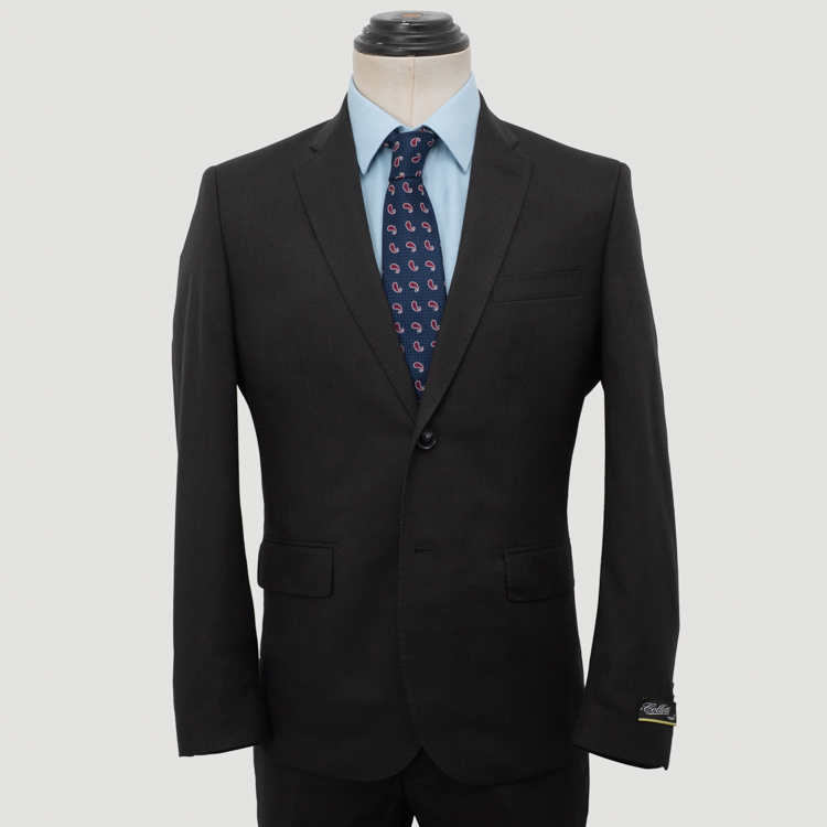 traje negro estructura plana marca colletti slim 162067 NEGRO 1