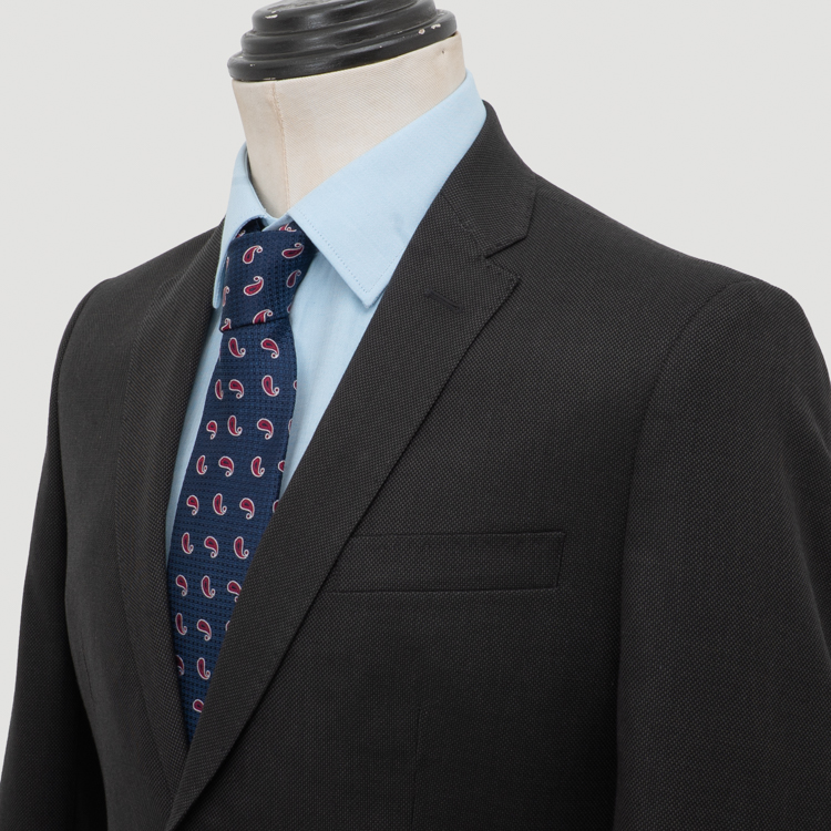 traje negro estructura plana marca colletti slim 162067 NEGRO 2