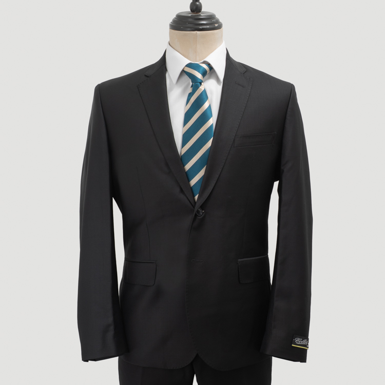 traje negro estructura plana marca colletti slim 162933 370518 1