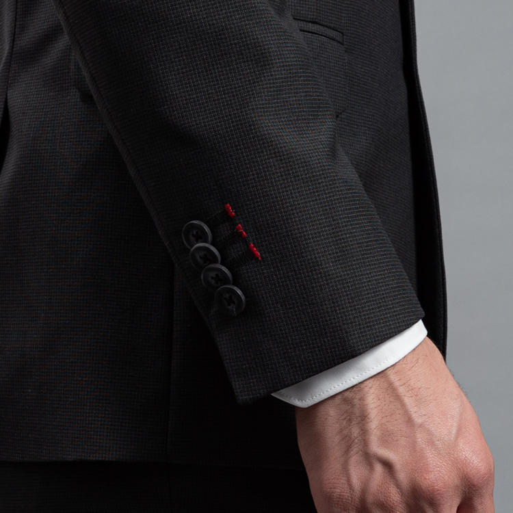 traje negro estructura plana marca emporium slim 160067 NEGRO 3