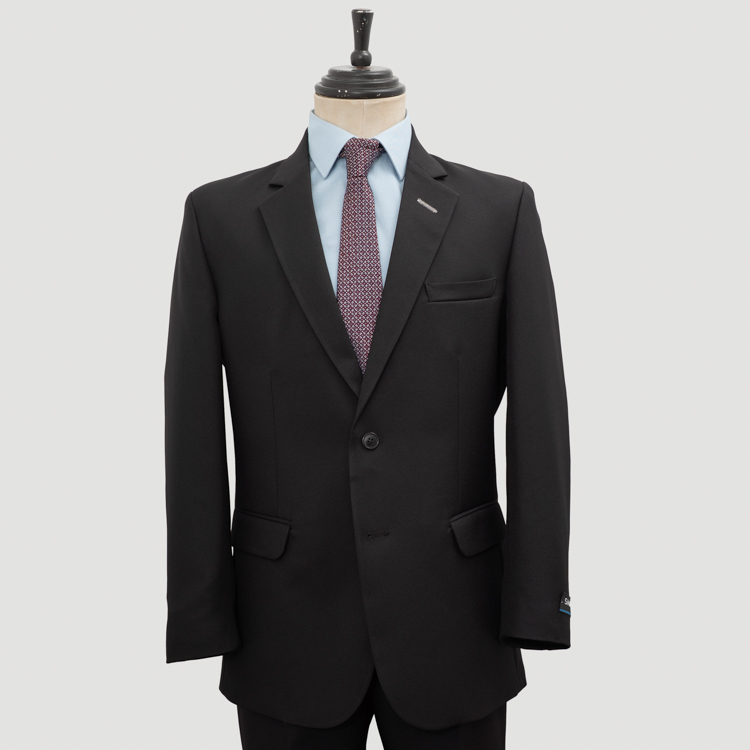 traje negro estructura plana marca smart cl sico 163393 386306
