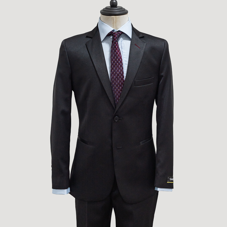 traje negro estructura plana marca smart slim 130361 373238 1