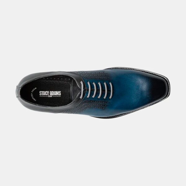 zapatos azul estilo halloway marca stacy adams cl sico 153315 AZULGRI 4