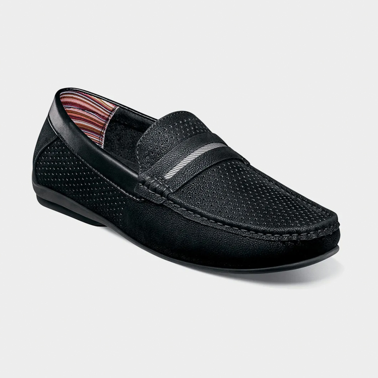zapatos casuales negro estilo corby marca stacy adams cl sico 164250 NEGRO 1