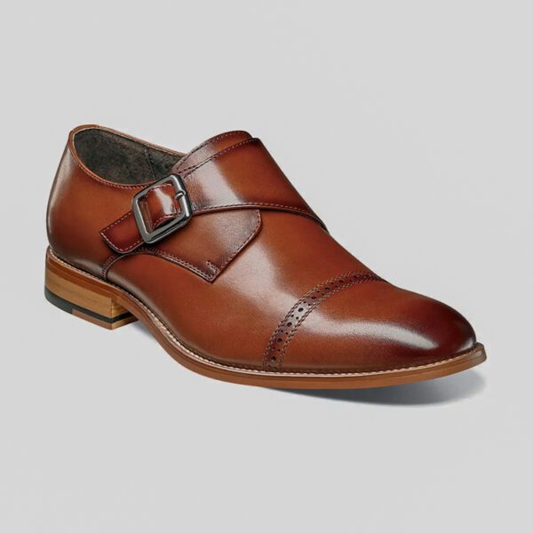 zapatos cognac estilo desmond marca stacy adams cl sico 147679 250376 1