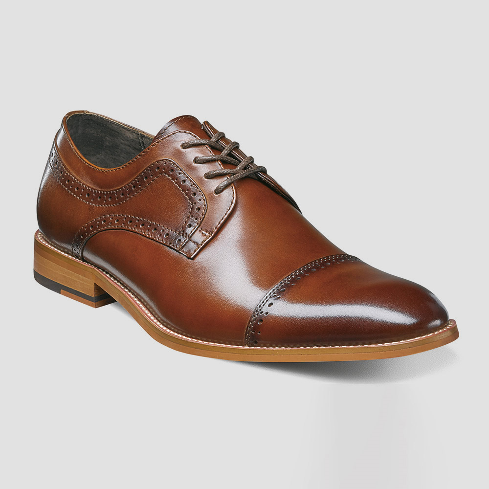 zapatos cognac estilo dickinson 221 marca stacy adams formal 105603 COGNAC 1
