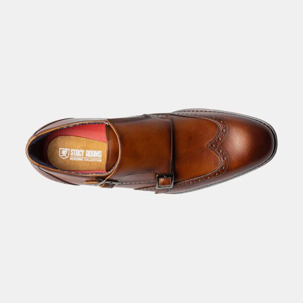zapatos cognac estilo karson marca stacy adams cl sico 155554 COGNAC 3