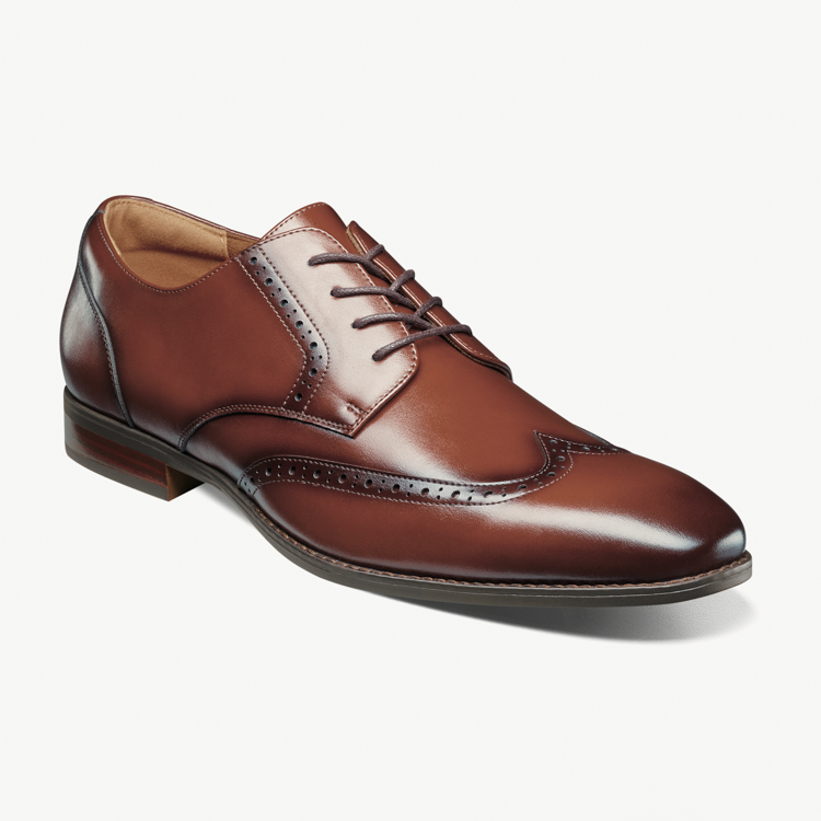 zapatos cognac estilo nichols marca stacy adams cl sico 154762 353948 1