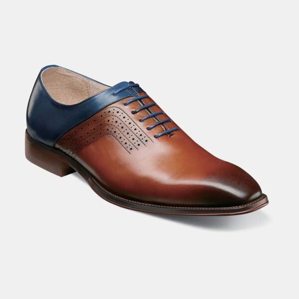 zapatos gena y azul diseno halloway marca stacy adams cl sico 151263 CAFE 1