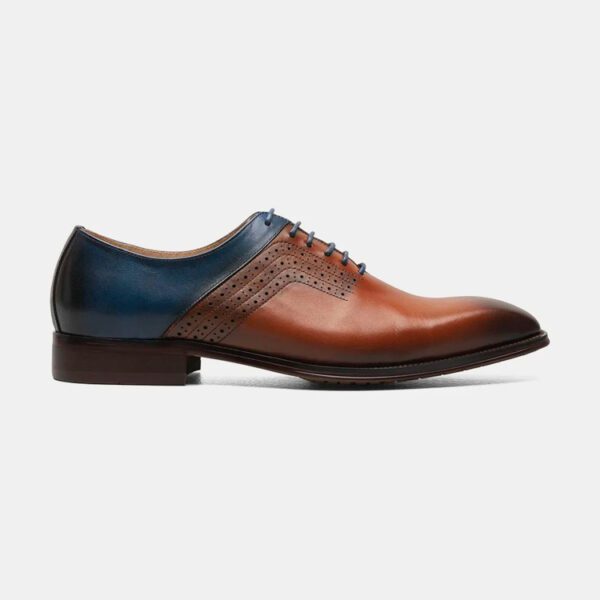 zapatos gena y azul diseno halloway marca stacy adams cl sico 151263 CAFE 2