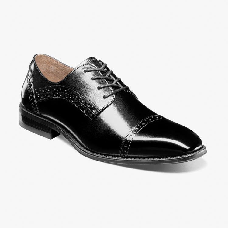 Zapatos negro estilo Garret marca Stacy Adams clásico | 137934