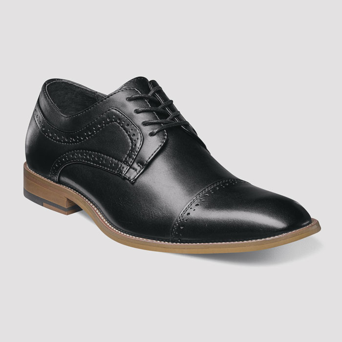 Zapatos negros básicos Dickinson marca Stacy Adams Formal 106033
